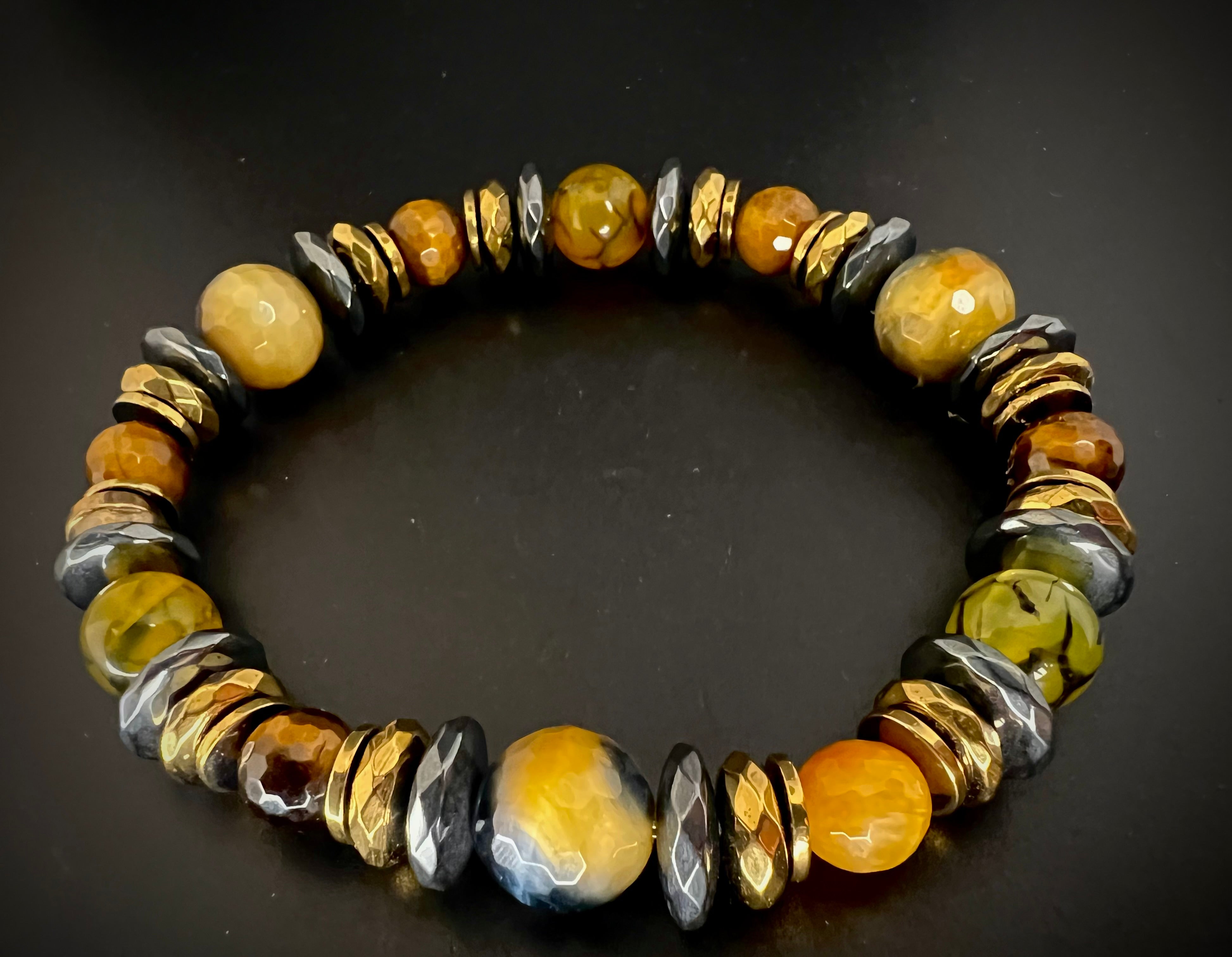 Tiger Eye/Agate (Lion Focal)