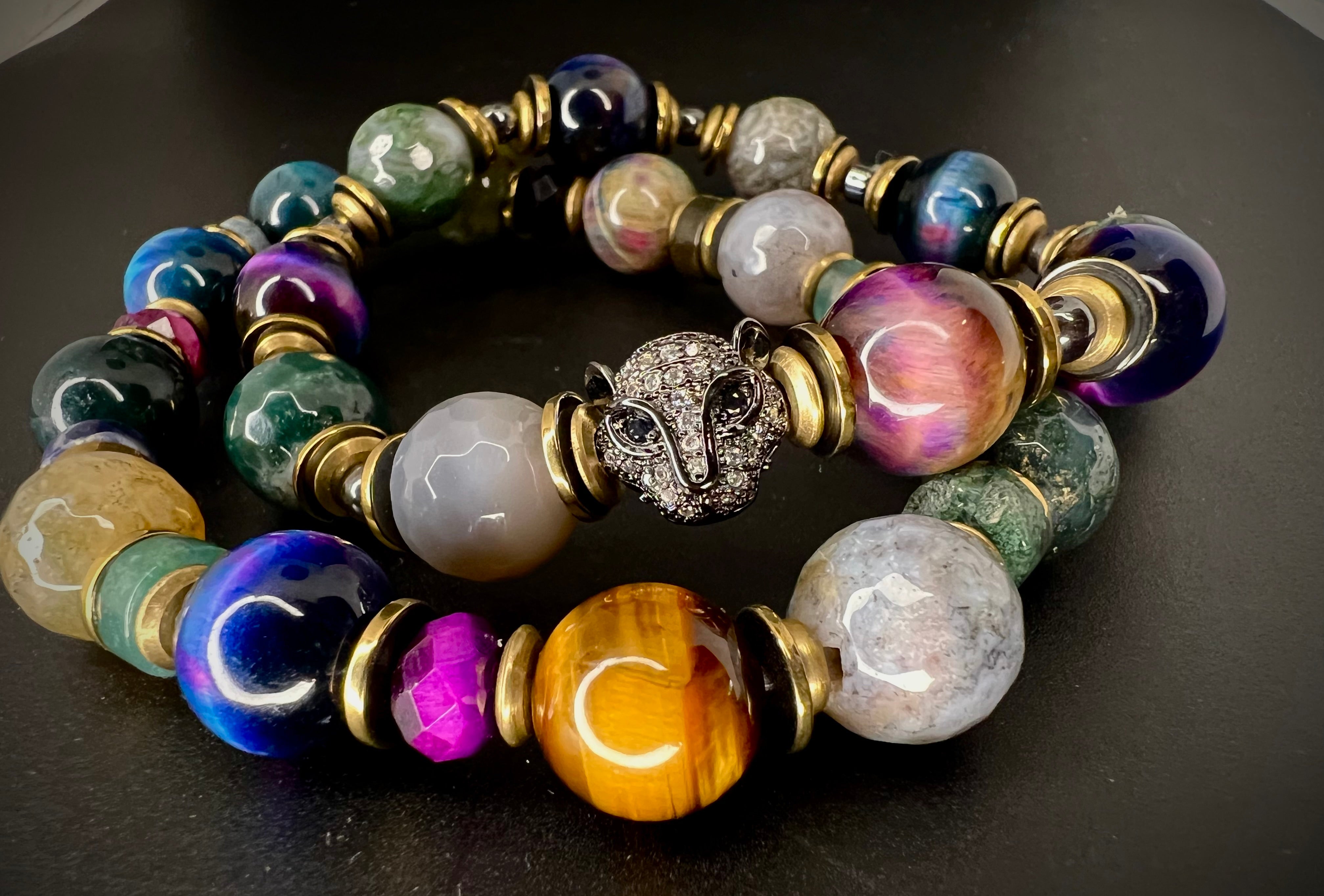 Tiger Eye/ Jasper (Panther Pave)